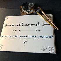 Il mio progetto del corso: Scrittura onciale per principianti. Een project van Kalligrafie van Rita B - 26.01.2024