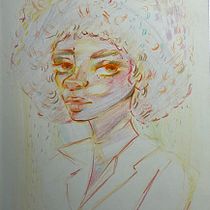 Mi proyecto del curso: Dibujo de retratos llamativos con lápices de colores. Drawing, Portrait Drawing, Sketchbook, and Colored Pencil Drawing project by cgalguera - 01.26.2024