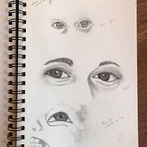 My project for course: Portrait Sketchbooking: Explore the Human Face. Projekt z dziedziny Sketching,  R, sunek, Portret,  R, sunek art, st, czn i Sketchbook użytkownika marymagdaleneandres - 26.01.2024