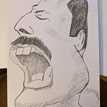 My project for course: Caricature Portrait with Graphite. Ilustração tradicional, Desenho, e Desenho de retrato projeto de Frank Savoia Sandøy - 26.01.2024
