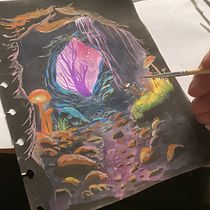 Meu projeto do curso: Pintura de paisagens atmosféricas com guache. Traditional illustration, Painting, and Gouache Painting project by Felipe Queiroz - 01.26.2024