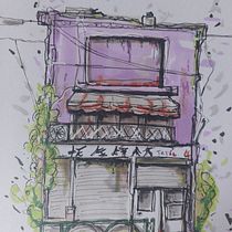 My project for course: Expressive Architectural Sketching with Colored Markers. Sketching, Drawing, Architectural Illustration, Sketchbook & Ink Illustration project by louisedop - 01.27.2024