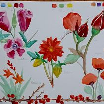 My project for course: Artistic Floral Watercolor: Connect with Nature. Ilustração tradicional, Pintura, Pintura em aquarela e Ilustração botânica projeto de Anna Lau - 27.01.2024