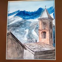 My project for course: Architectural Sketching with Watercolor and Ink - Alps and Tower. Sketching, Drawing, Watercolor Painting, Architectural Illustration, Sketchbook & Ink Illustration project by schick615 - 01.28.2024