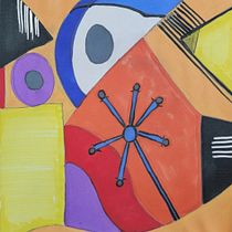 My project for course: Composition Design for Abstract Art. Un projet de Design , Illustration traditionnelle, Beaux Arts , et Design graphique de Michelle Brown - 27.01.2024