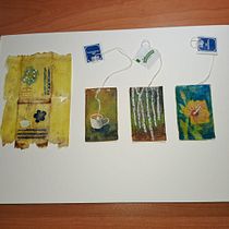 Mi proyecto del curso: El arte de pintar en bolsitas de té. Fine Arts, Painting, Watercolor Painting, and Gouache Painting project by Valle Quero - 01.28.2024