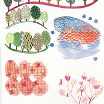 Mi proyecto del curso: Ilustración lúdica con acuarela y lápices de color. Ilustração tradicional, Pintura, Pintura em aquarela, Desenho de retrato, e Desenho com lápis de cor projeto de candreayg - 28.01.2024