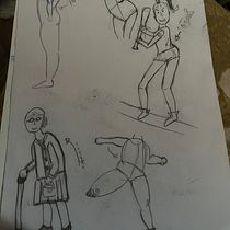 Meu projeto do curso: Técnicas de desenho em sketchbook para iniciantes. Un progetto di Character design, Bozzetti, Disegno a matita, Disegno e Sketchbook di Milena Costa - 28.01.2024