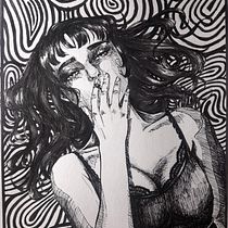 Mi proyecto del curso: Dibujo artístico con tinta. Ilustração tradicional, Desenho, Desenho artístico e Ilustração com tinta projeto de Lourdes Ramirez - 30.01.2024