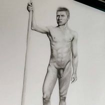 Mi proyecto del curso: Dibujo realista de la figura humana Ein Projekt aus dem Bereich Traditionelle Illustration, Bildende Künste, Skizzenentwurf, Bleistiftzeichnung, Zeichnung, Realistische Zeichnung und Anatomische Zeichnung von Erick Eduardo Flores Reinoso - 30.01.2024