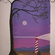 My project for course: Painting Atmospheric Landscapes with Gouache. Traditional illustration, Painting, and Gouache Painting project by addasenta - 01.28.2024