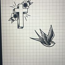 Meu projeto do curso: Design de tatuagens estilo old school no Procreate. Projekt z dziedziny  R, sunek, Ilustracja c, frowa i Projektowanie tatuaż użytkownika André Pinto - 31.01.2024