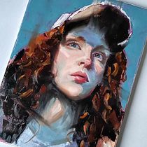 Mój projekt z kursu: Współczesny portret olejny Ein Projekt aus dem Bereich Traditionelle Illustration, Bildende Künste, Malerei und Ölmalerei von an_pacholczak - 31.01.2024