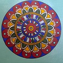 My project for course: Zentangle and Mandalas: Draw Harmonious Patterns. Un projet de Peinture, Dessin, Peinture acr, lique , et Créativité avec les enfants de sotiriourena - 31.01.2024