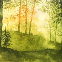 My project for course: Dreamy Watercolor Landscapes: Paint with Light. Un projet de Peinture , et Aquarelle de voltron0505 - 31.01.2024