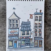 One Year Later .... I've found my style ... . Sketching, Drawing, Architectural Illustration, Sketchbook & Ink Illustration project by bdespres - 01.30.2024