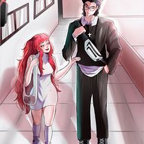 Mi proyecto del curso: Ilustración digital de personajes manga. Traditional illustration, Character Design, Comic, Digital Illustration, and Manga project by Johana Castellón - 02.08.2024