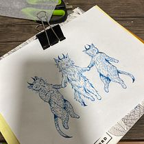 Mi proyecto del curso: Introducción a las técnicas del tatuaje. Ilustração tradicional, Desenho de tatuagens e Ilustração botânica projeto de Vanessa Gómez Huerta - 02.02.2024