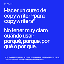Mi proyecto del curso: Copywriting para copywriters. Un progetto di Pubblicità, Cop, writing, Stor, telling e Comunicazione di María - 02.02.2024