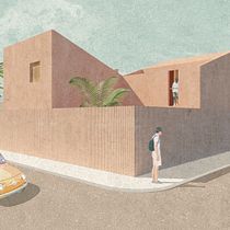 My project for course: Architectural Visualization Using Digital Collage. Un projet de Architecture, Design graphique, Architecture d'intérieur, Collage, Architecture numérique et Illustration architecturale de Maciej Wnęk - 03.02.2024