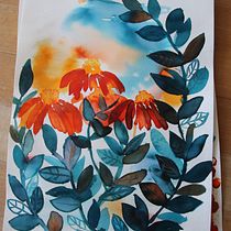 Connect with Nature (my final project of the course artistic floral watercolor. Ilustração tradicional, Pintura, Pintura em aquarela e Ilustração botânica projeto de Nadja - 03.02.2024