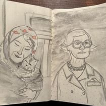 My project for course: Character Drawing from Scratch: Capture Faces and Figures. Projekt z dziedziny Trad, c, jna ilustracja, Projektowanie postaci, R, sunek ołówkiem,  R i sunek użytkownika patercsak - 04.02.2024