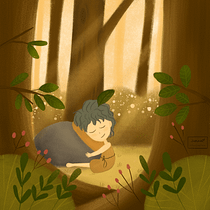 My project for course: Atmospheric Scenes in Procreate: Paint with Color and Light. Ilustração digital projeto de thusharavarghese9 - 04.02.2024