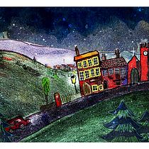My project for course:  Imaginary Places: Draw, Paint, and Digitize on Photoshop. Sketching, Drawing, Digital Illustration, Architectural Illustration, and Narrative project by Lesley Porter - 01.31.2024