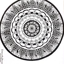 Meu projeto do curso: A arte de desenhar mandalas: crie padrões geométricos Ein Projekt aus dem Bereich Zeichnung und Illustration mit Tinte von emanuela_lacerda89 - 05.02.2024