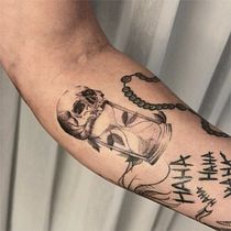 Meu projeto do curso: Técnicas de tatuagem: sombreamento com pepper shading. Ilustração tradicional, e Desenho de tatuagens projeto de Evelin Janiny - 05.02.2024