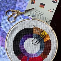 My project for course: Data Visualization with Alternative Mediums. Un projet de Design graphique, Design de l'information , et Broderie de Birgit Fricke - 04.02.2024