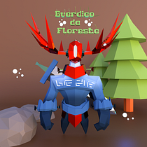 Meu projeto do curso: Modelagem de personagens low poly para videogames Ein Projekt aus dem Bereich 3D, 3-D-Modellierung, Videospiele, Design von 3-D-Figuren und Design für Videospiele von Hildebrando Rodrigues - 05.02.2024