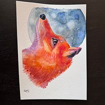 Il mio progetto del corso: Ritratti espressivi di animali ad acquerello. Un projet de Illustration traditionnelle, Aquarelle, Dessin réaliste et Illustration naturaliste de Diana Dirindiana - 04.02.2024