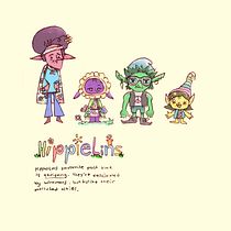 HippieLins. Traditional illustration, Character Design, Digital Illustration, Children's Illustration, and Narrative project by nasywapulungan - 02.06.2024