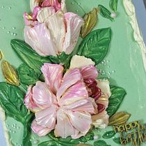 My project for course: Cake Design: Easy Buttercream Flowers with a Palette Knife. Un proyecto de DIY, Diseño floral y vegetal de theflouredcanvasbylinda - 06.02.2024