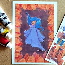 Mon projet du cours : Techniques d'illustration à l'aquarelle et à la gouache. Un proyecto de Ilustración tradicional, Bellas Artes, Pintura, Pintura a la acuarela, Ilustración infantil y Pintura gouache de kallaria - 06.02.2024