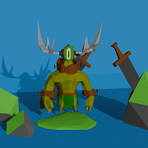 Mi proyecto del curso: Modelado de personajes low poly para videojuegos Ein Projekt aus dem Bereich 3D, 3-D-Modellierung, Videospiele, Design von 3-D-Figuren und Design für Videospiele von anavanesag79 - 06.02.2024