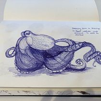 My project for course: Sketchbook Illustration with Pen: Embracing Mistakes. Sketching, Drawing, Sketchbook & Ink Illustration project by kathleen.verschueren - 02.06.2024