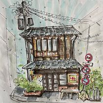 My project for course: Expressive Architectural Sketching with Colored Markers. Drawing, Architectural Illustration, Sketchbook, Ink Illustration, and Sketching project by Angie Carlsen - 02.10.2024