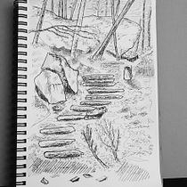 Mein Abschlussprojekt für den Kurs: Skizzenbuch: Zeichne grafische Chroniken. Een project van Schilderij,  Schetsen,  Tekening, Aquarelschilderen, Sketchbook y  Illustratie met inkt van Carola Zain - 07.02.2024