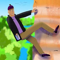 Mountain climbers/boulderers . Een project van Traditionele illustratie, Ontwerp van personages, Digitale illustratie y Digitale tekening van hillnick007 - 07.02.2024