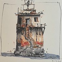 My project for course: Expressive Architectural Sketching with Colored Markers. Sketching, Drawing, Architectural Illustration, Sketchbook & Ink Illustration project by Cheryl Bryll - 02.04.2024