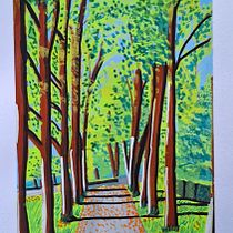 Mi proyecto del curso: Pintura de paisajes con gouache para principiantes Ein Projekt aus dem Bereich Bildende Künste, Malerei, Naturalistische Illustration und Gouachemalerei von leilamore14 - 04.02.2024