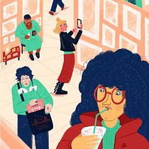 My project for course: Character Exploration for Expressive Illustration. Traditional illustration, Character Design, Drawing, and Digital Illustration project by masha_44 - 02.08.2024