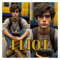Eliot (Descripción de personaje). Writing, Narrative, Fiction Writing, and Creative Writing project by Edrei Alonso - 02.04.2024
