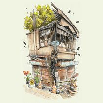 My project for course: Expressive Architectural Sketching with Colored Markers. Sketching, Drawing, Architectural Illustration, Sketchbook & Ink Illustration project by David McKay - 02.09.2024