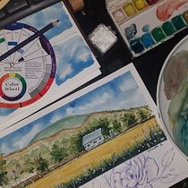 My project for course: Watercolor Travel Journal. Traditional illustration, Watercolor Painting, Architectural Illustration, and Sketchbook project by wlnggraeni28 - 02.07.2024