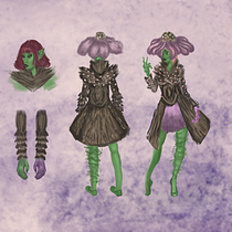 My project for course: Concept Art: Character Design & Worldbuilding Ein Projekt aus dem Bereich Traditionelle Illustration, Design von Figuren, Digitale Illustration, Concept Art, Digitale Zeichnung und Digitale Malerei von ovrcle004 - 05.02.2024