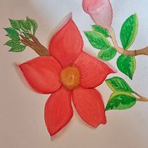 Mi proyecto del curso: Ilustración botánica con acuarela. Traditional illustration, Fine Arts, Painting, Drawing, Watercolor Painting, and Botanical Illustration project by Carolina Cisneros - 02.09.2024