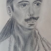 My project for course: Realistic Portraits Using Charcoal. Ilustração tradicional, Artes plásticas, Desenho, Desenho de retrato, e Desenho realista projeto de michelacarmazzi - 09.02.2024
